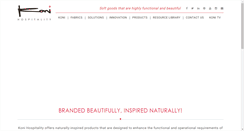 Desktop Screenshot of konihospitality.com